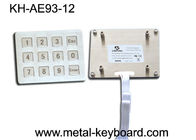 Teclado áspero customizável do metal da prova da água IP65 com 16 chaves na disposição 4x4