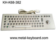 Teclado de computador industrial do metal de 67 Ss das chaves com o rato e os botões do Trackball do laser de 25mm