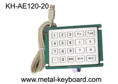Teclado de aço inoxidável com disposição feita sob encomenda, teclado do anti vândalo da montagem do painel